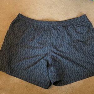 Black Patterned Columbia Shorts